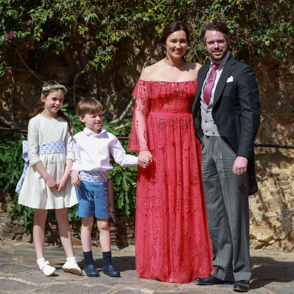 Prinz Félix von Luxemburg und Prinzessin Claire mit Tochter Amalia und Sohn Liam
