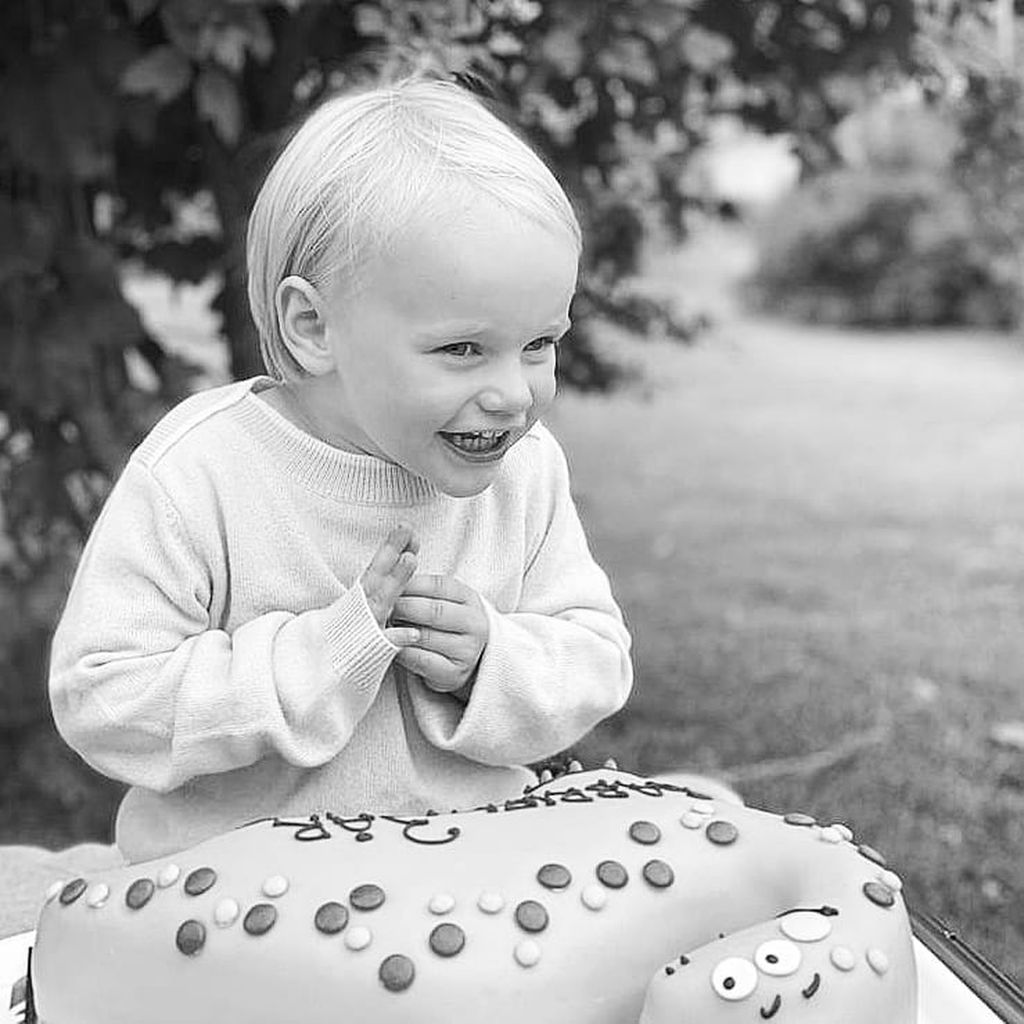 Prinz Gabriel von Schweden an seinem dritten Geburtstag