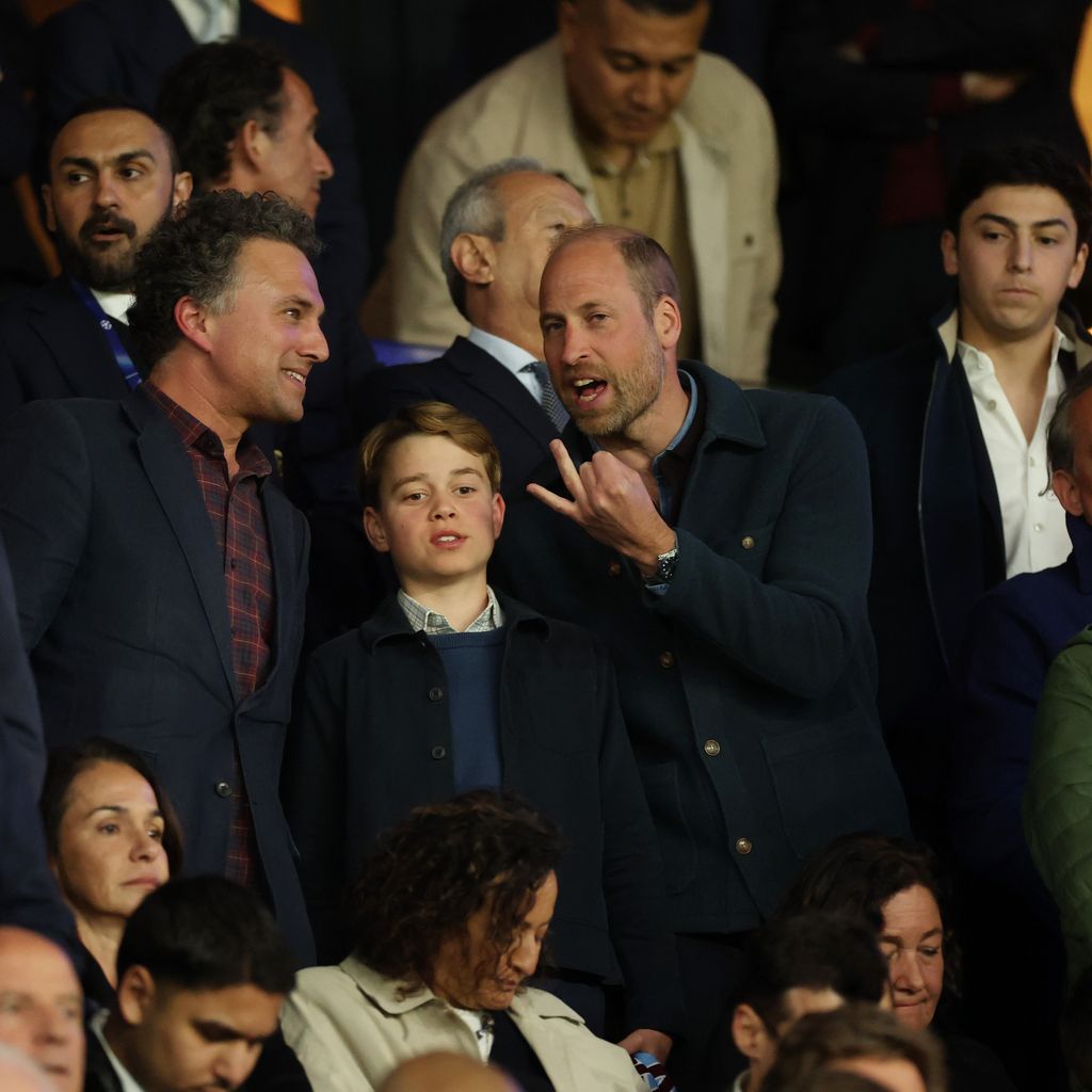 Prinz William und George beim Champions-League-Viertelfinale Aston Villa gegen Paris Saint-Germain