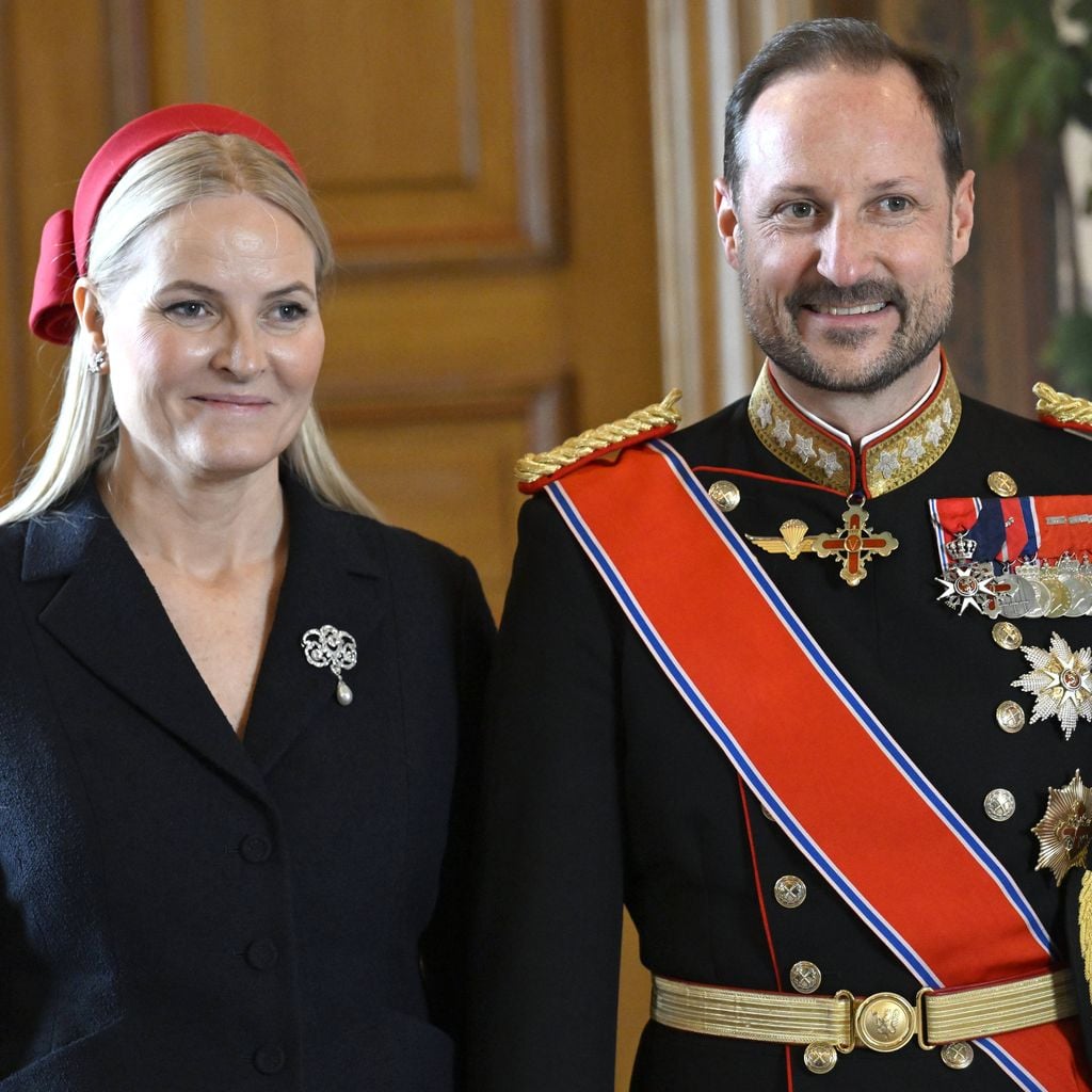 Prinz Haakon und Prinzessin Mette-Marit beim Staatsbesuch von König Philippe und Königin Mathilde in Oslo
