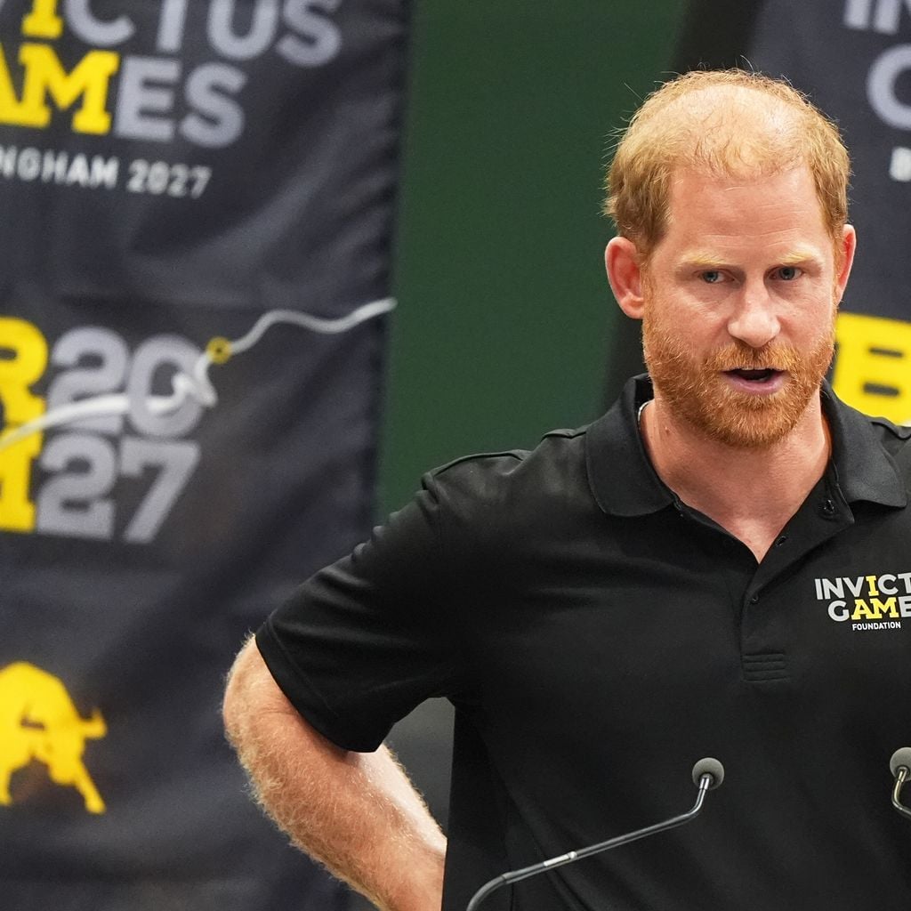 Prinz Harry spricht beim Invictus "1 Year To Go"-Event im NEC in Birmingham