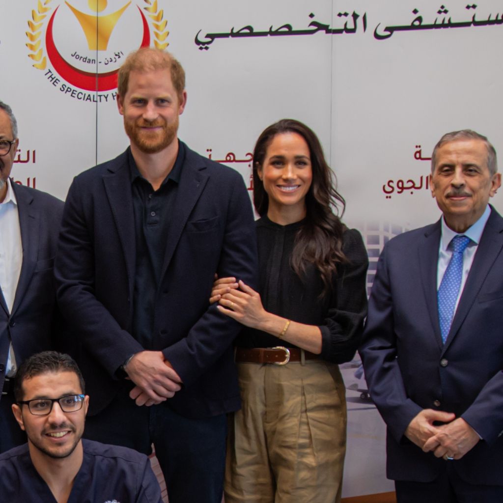 Besuch in Amman: Prinz Harry und Meghan treffen Mitarbeitende des Specialty Hospital