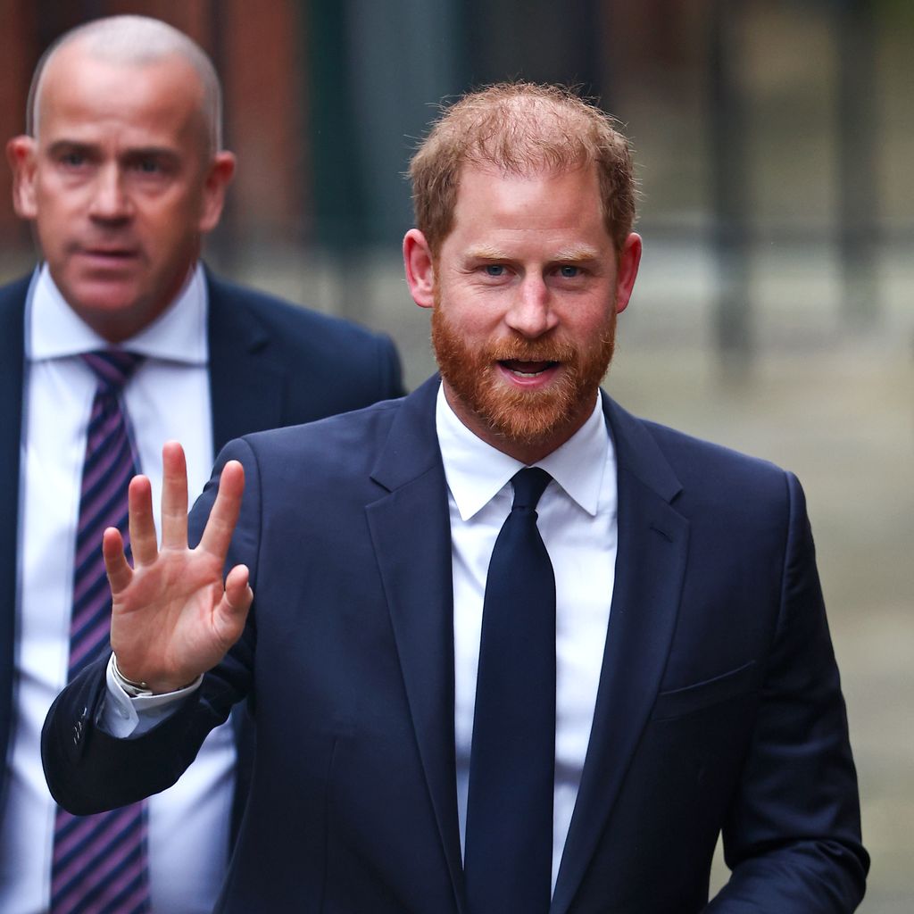 Prinz Harrys Ankunft am Royal Courts of Justice