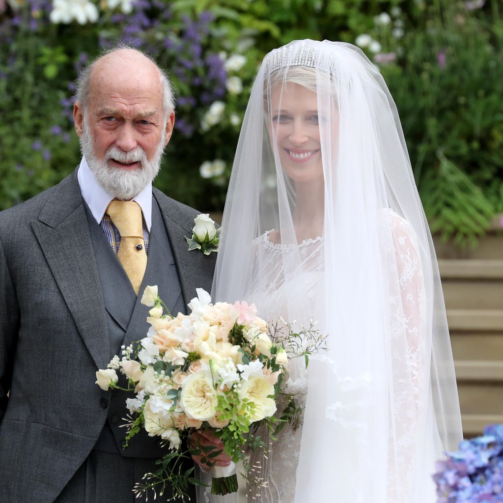Prinz Michael von Kent und seine Tochter Lady Gabriella Windsor während ihrer Hochzeit