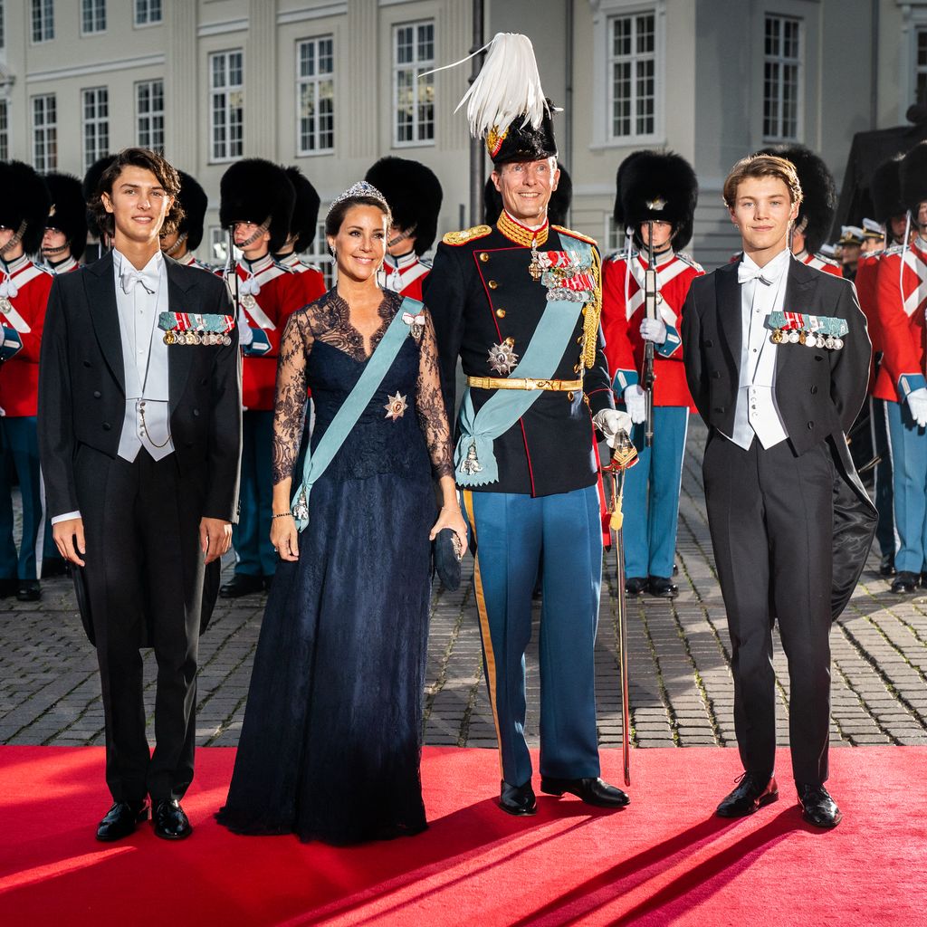 Prinz Nikolai, Prinzessin Marie, Prinz Joachim und Prinz Felix, dänisches Königshaus
