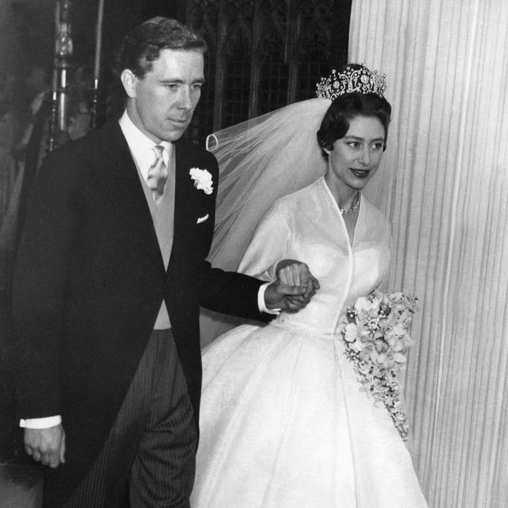 Antony Armstrong-Jones und Prinzessin Margaret bei ihrer Hochzeit 1960