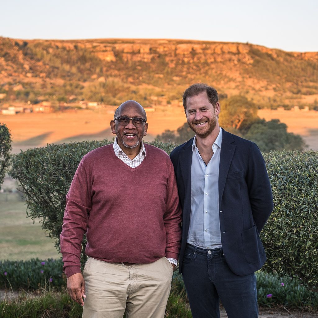 Prinz Seeiso von Lesotho und Prinz Harry im Oktober 2024
