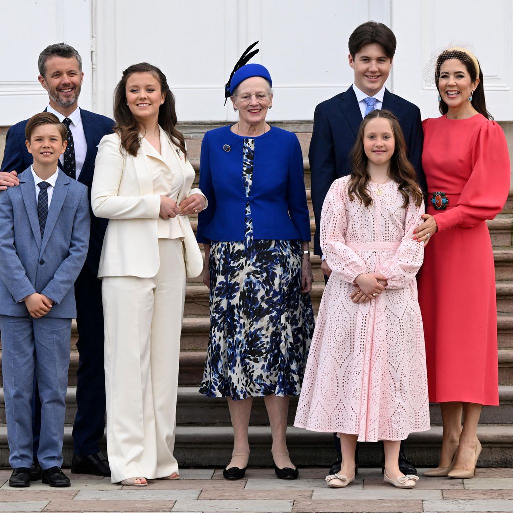Die dänische Königsfamilie bei Prinzessin Isabellas Konfirmation 2022