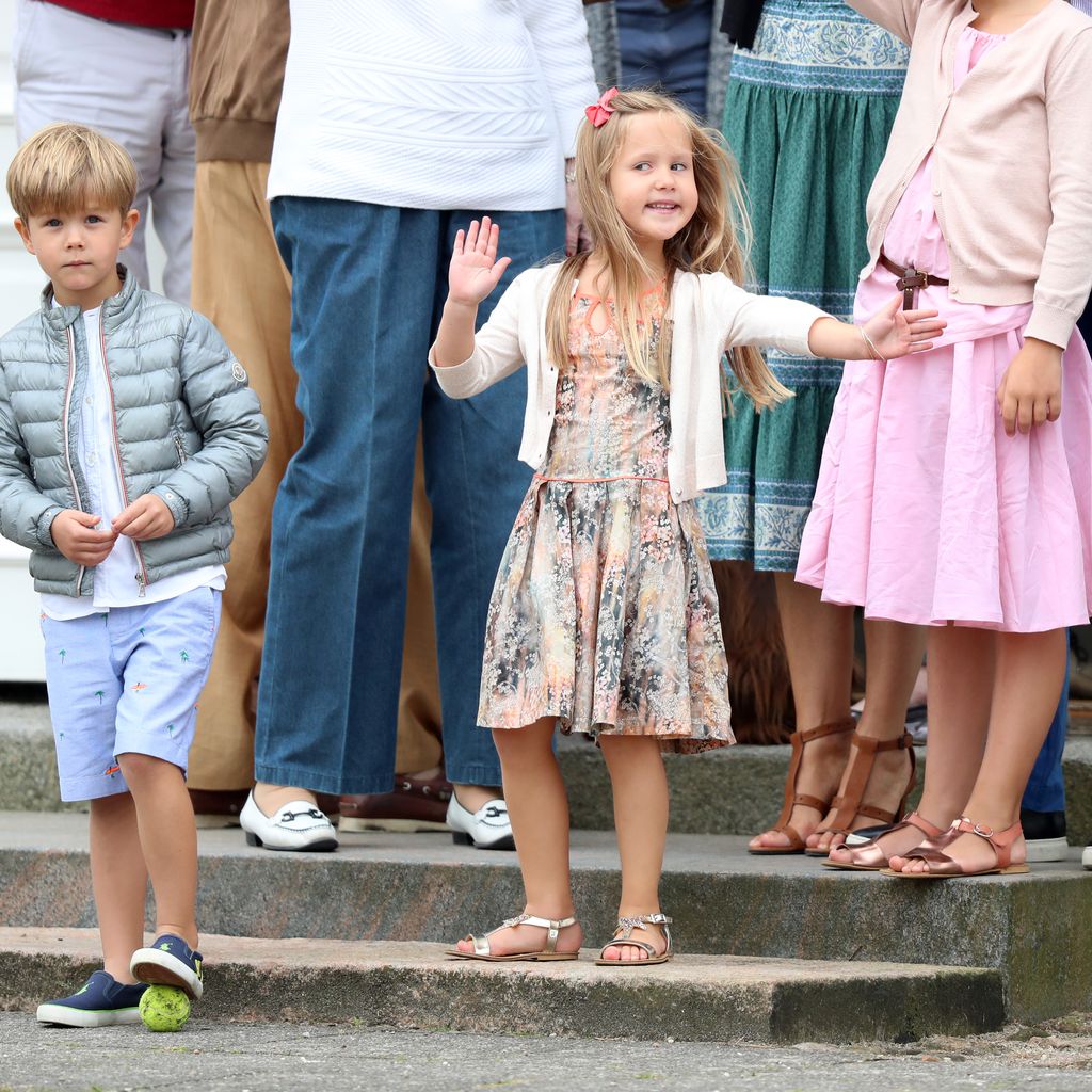 Prinz Vincent, Prinzessin Josephine und Prinz Christian im Juli 2016