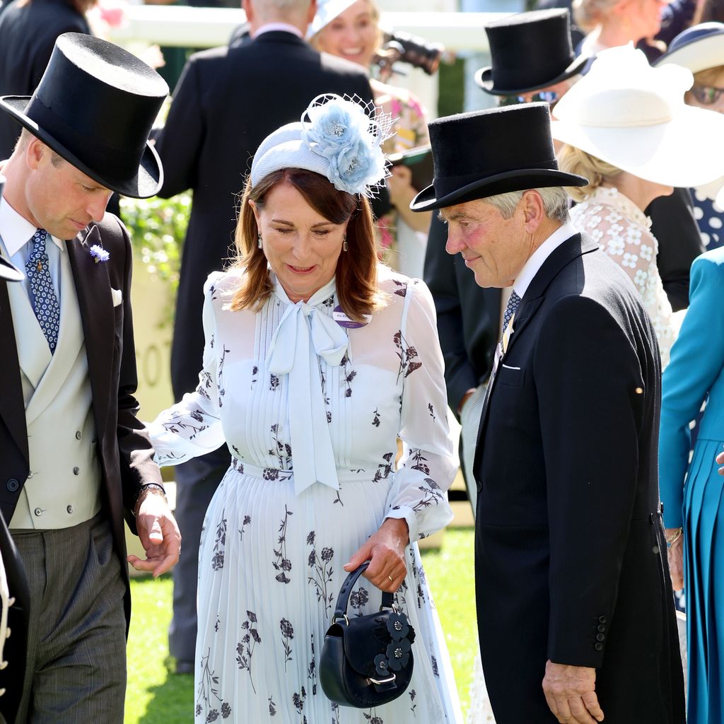 Prinz William, Carole Middleton und Michael Middleton, Royal Ascot 2024