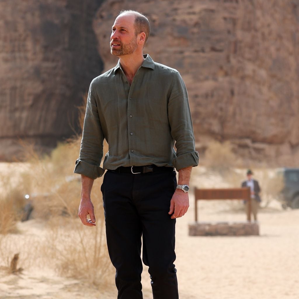 Prinz William bei einem Besuch im Sharaan Nature Reserve in AlUla