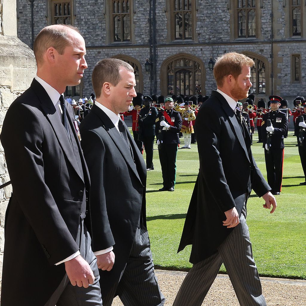 Prinz William, Peter Phillips und Prinz Harry