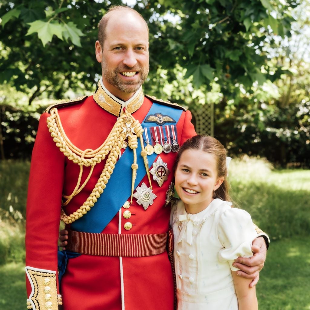 Prinz William mit seiner Tochter Prinzessin Charlotte