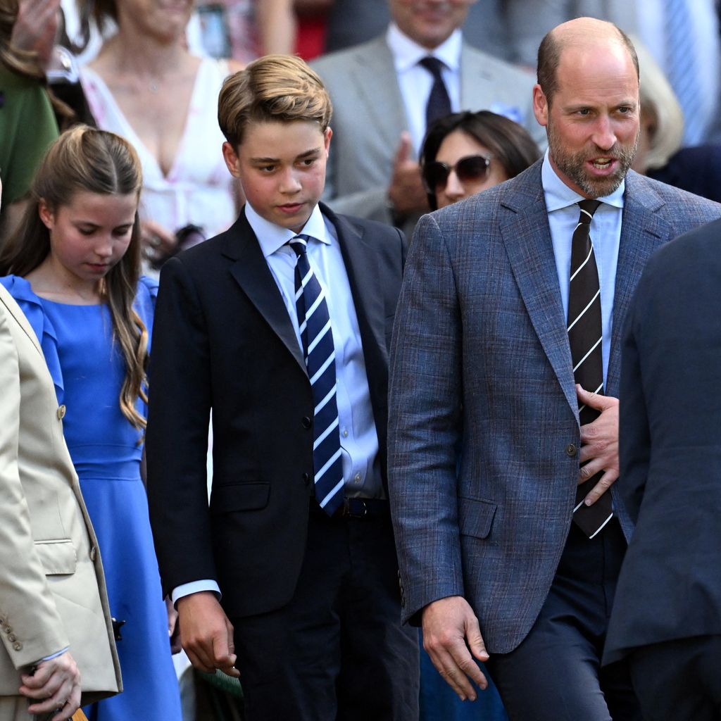 Ankunft zum Wimbledon-Finale: die britischen Royals