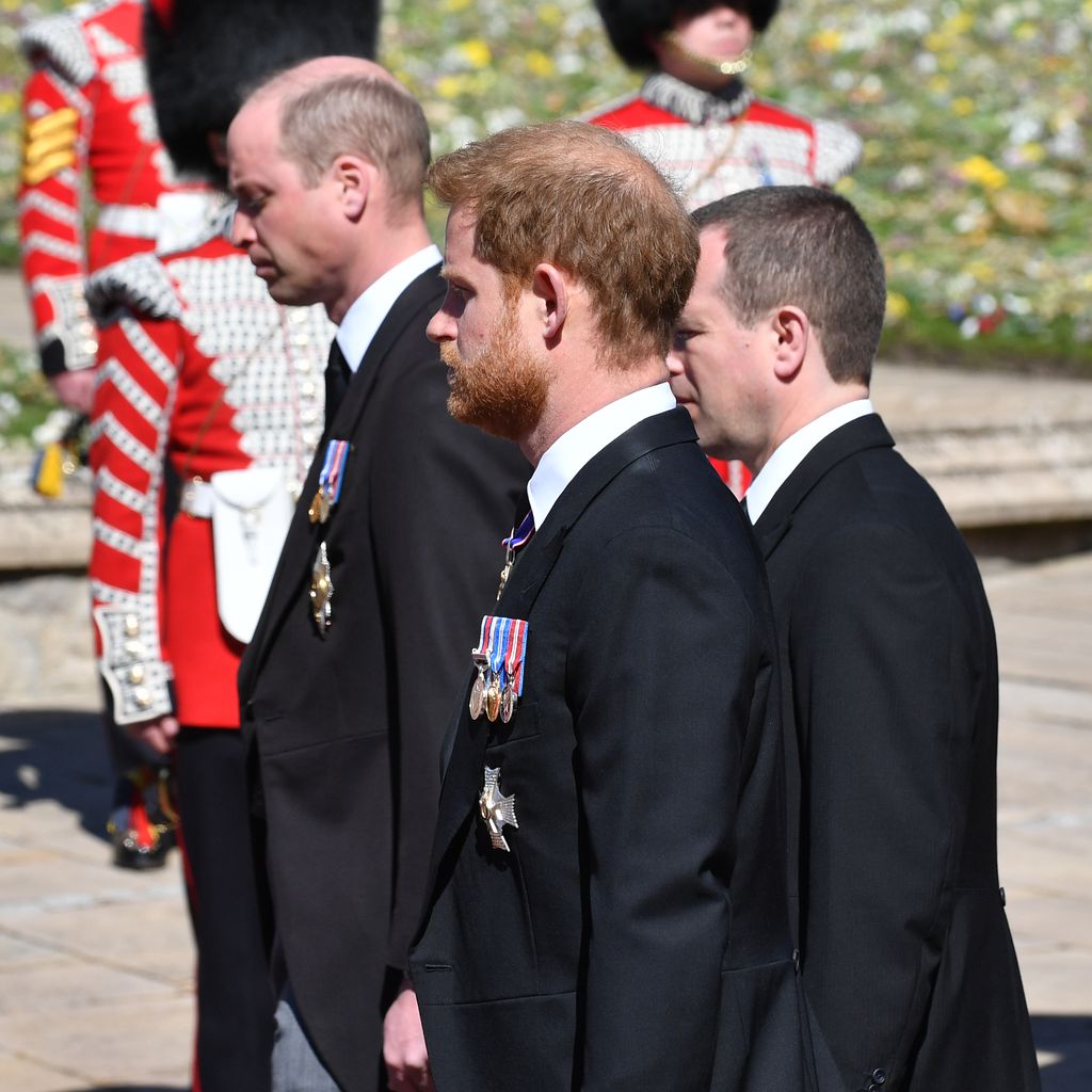 Prinz William, Prinz Harry und Peter Phillips