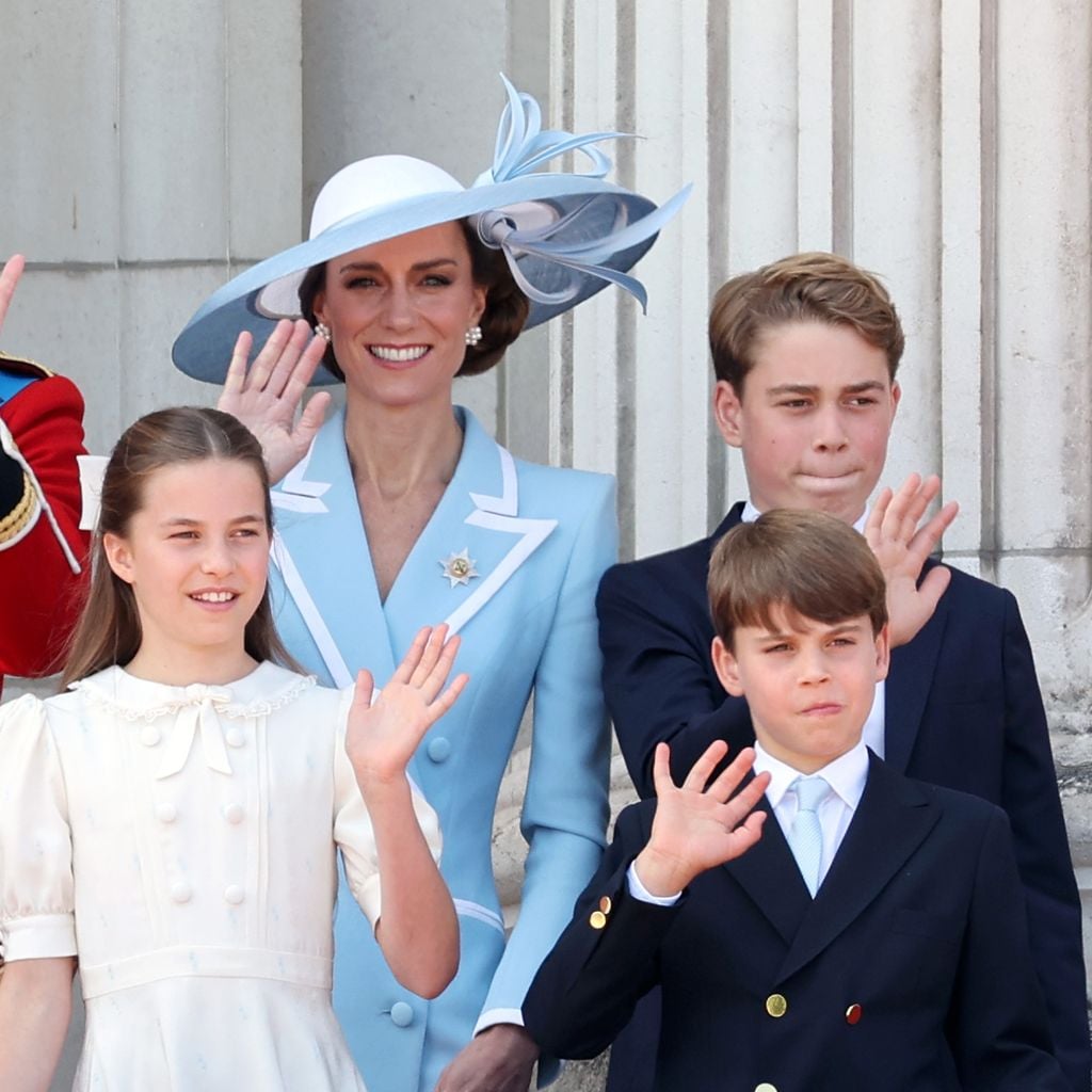 Prinz William, Prinzessin Charlotte, Prinzessin Kate, Prinz George und Prinz Louis bei Trooping the Colour 2026