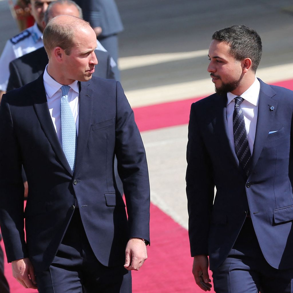 Prinz William und der Kronprinz Hussein von Jordanien