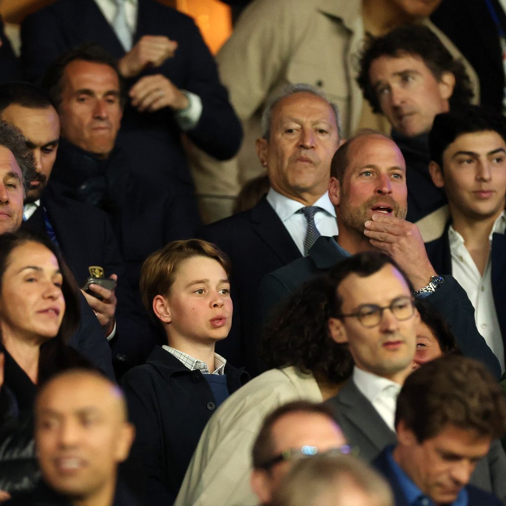 Prinz William und Prinz George beim Champions-League-Viertelfinale in Paris