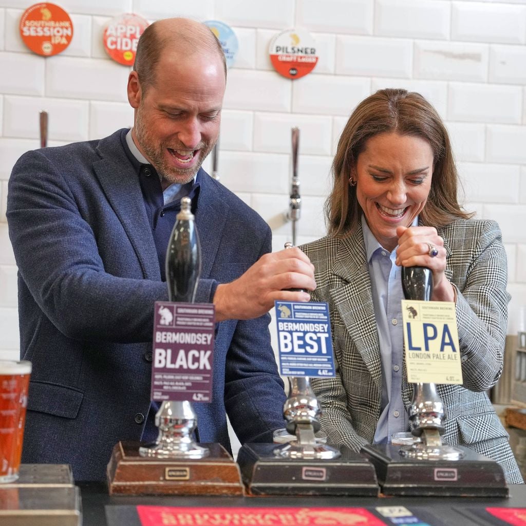 Prinz William und Prinzessin Kate besuchen die Southwark Brewing Company in Bermondsey