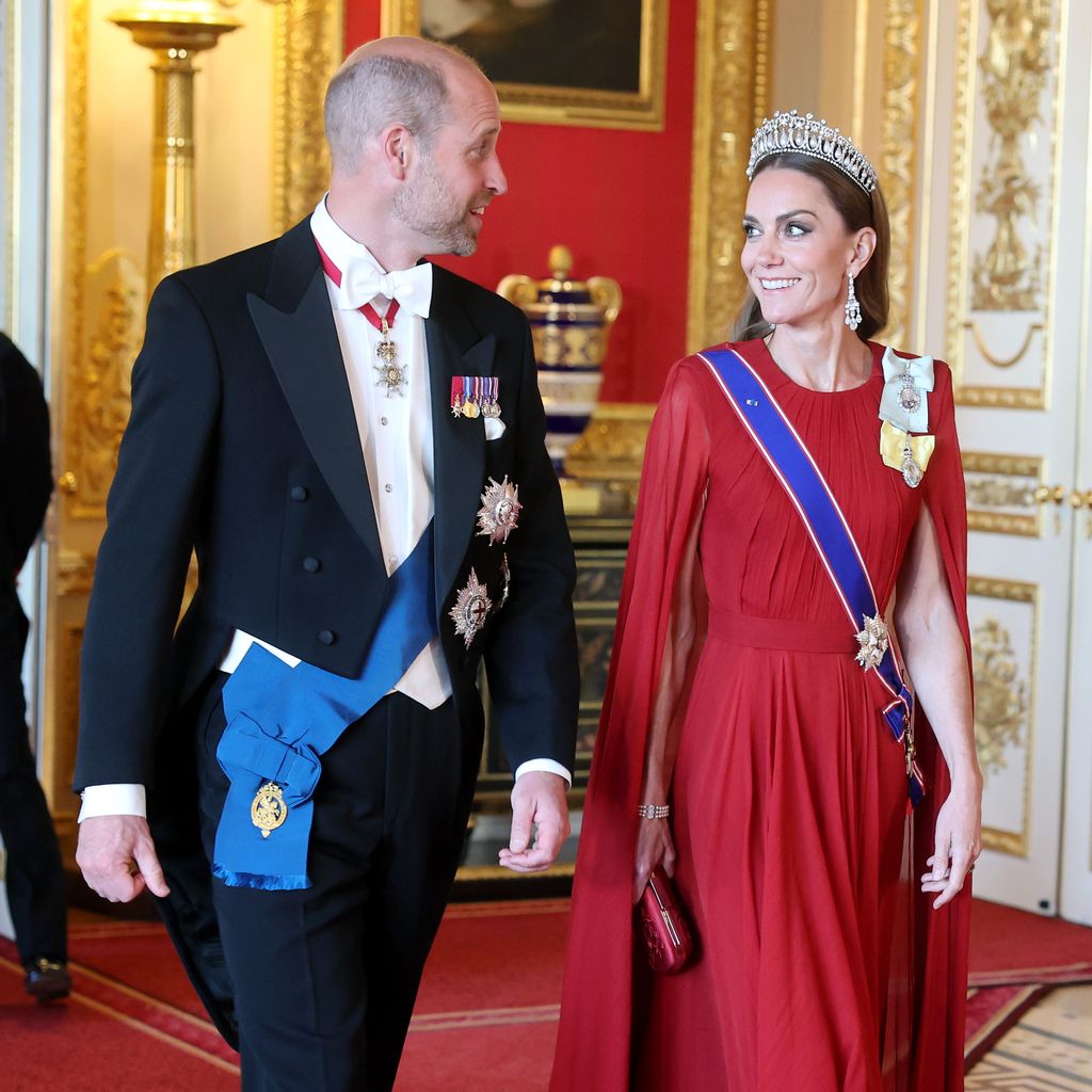 Prinz William und Prinzessin Kate beim Staatsbankett, Juli 2025