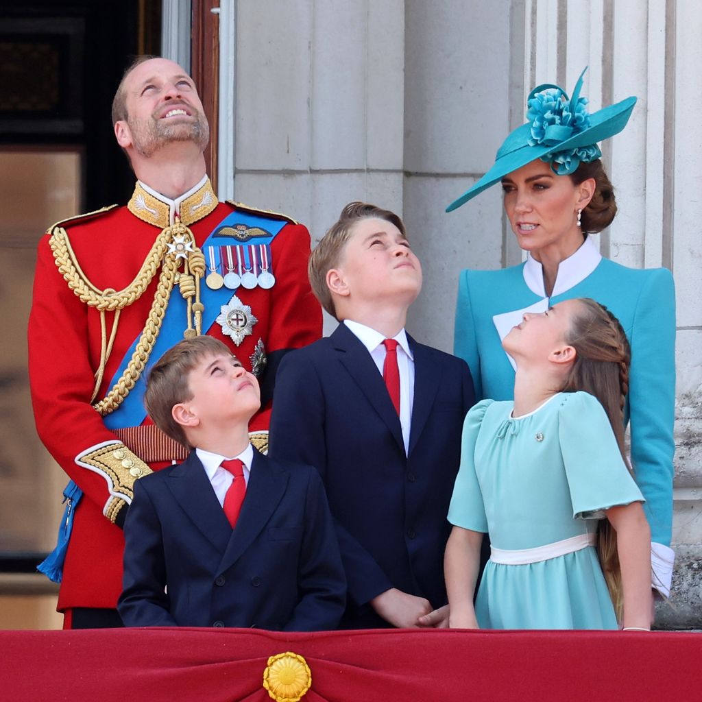 Prinz William und Prinzessin Kate mit ihren Kindern Louis, George und Charlotte, 2025