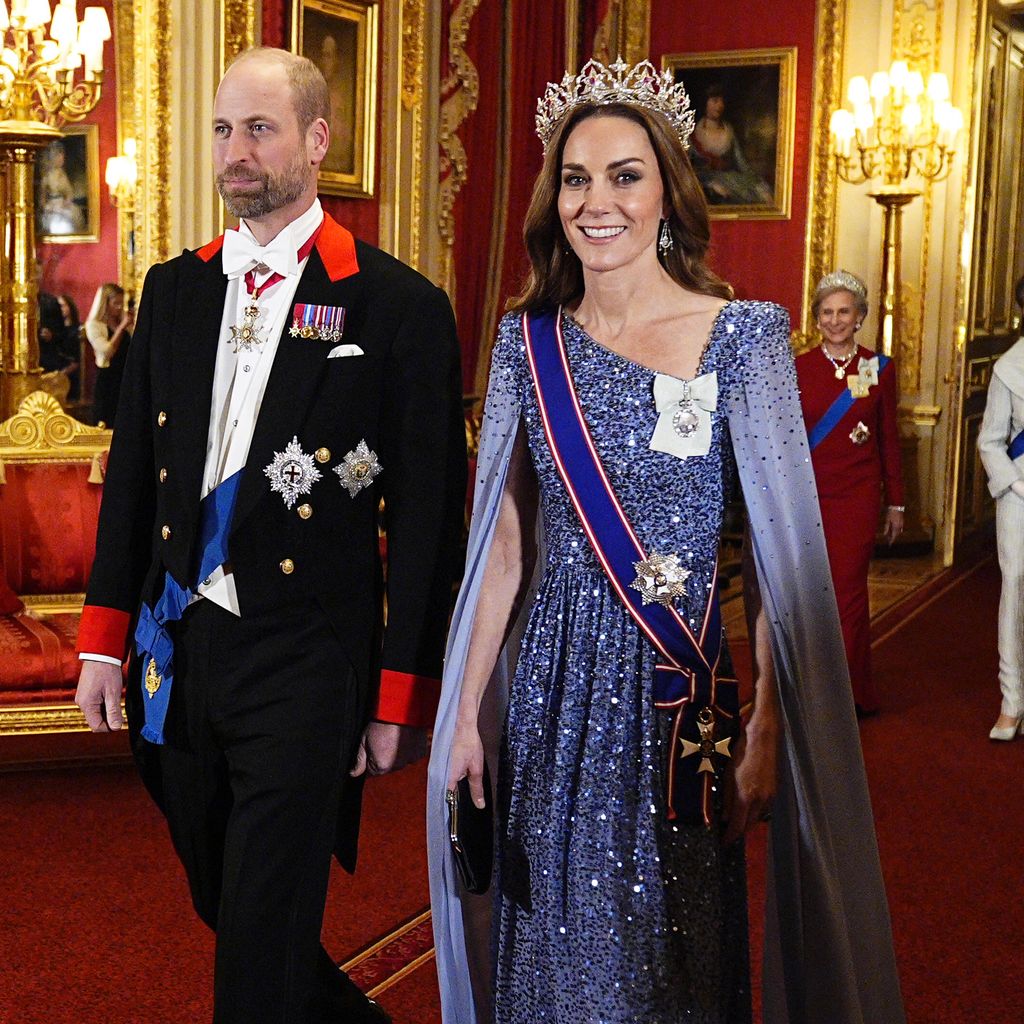 Prinz William und Prinzessin Kate bei einem Staatsbankett auf Schloss Windsor