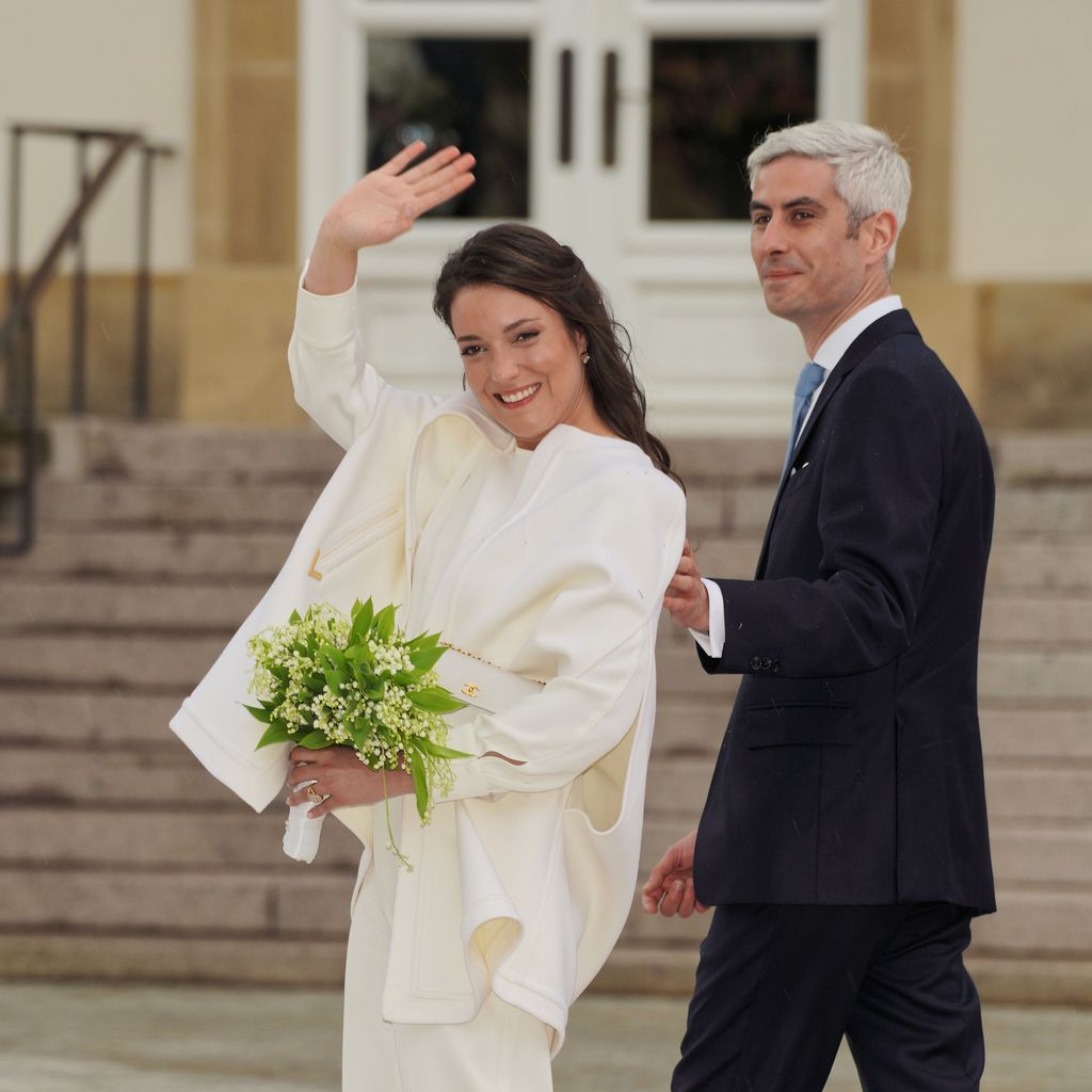 Prinzessin Alexandra von Luxemburg und Nicolas Bagory bei ihrer Hochzeit im April 2023