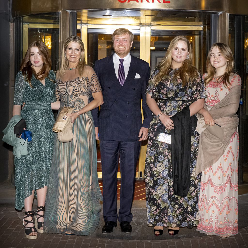 Prinzessin Alexia, Königin Máxima, König Willem-Alexander, Prinzessin Amalia und Prinzessin Ariane