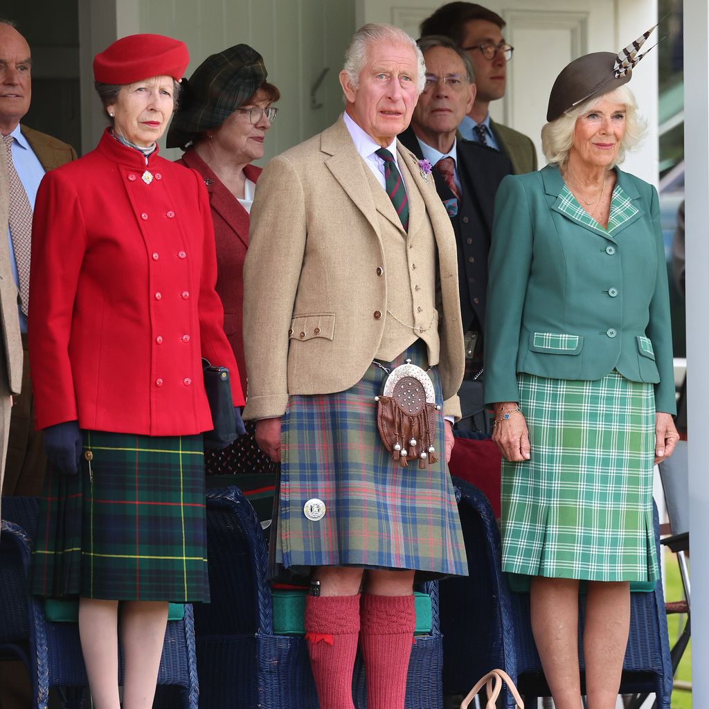 Prinzessin Anne, König Charles und Königin Camilla, September 2023
