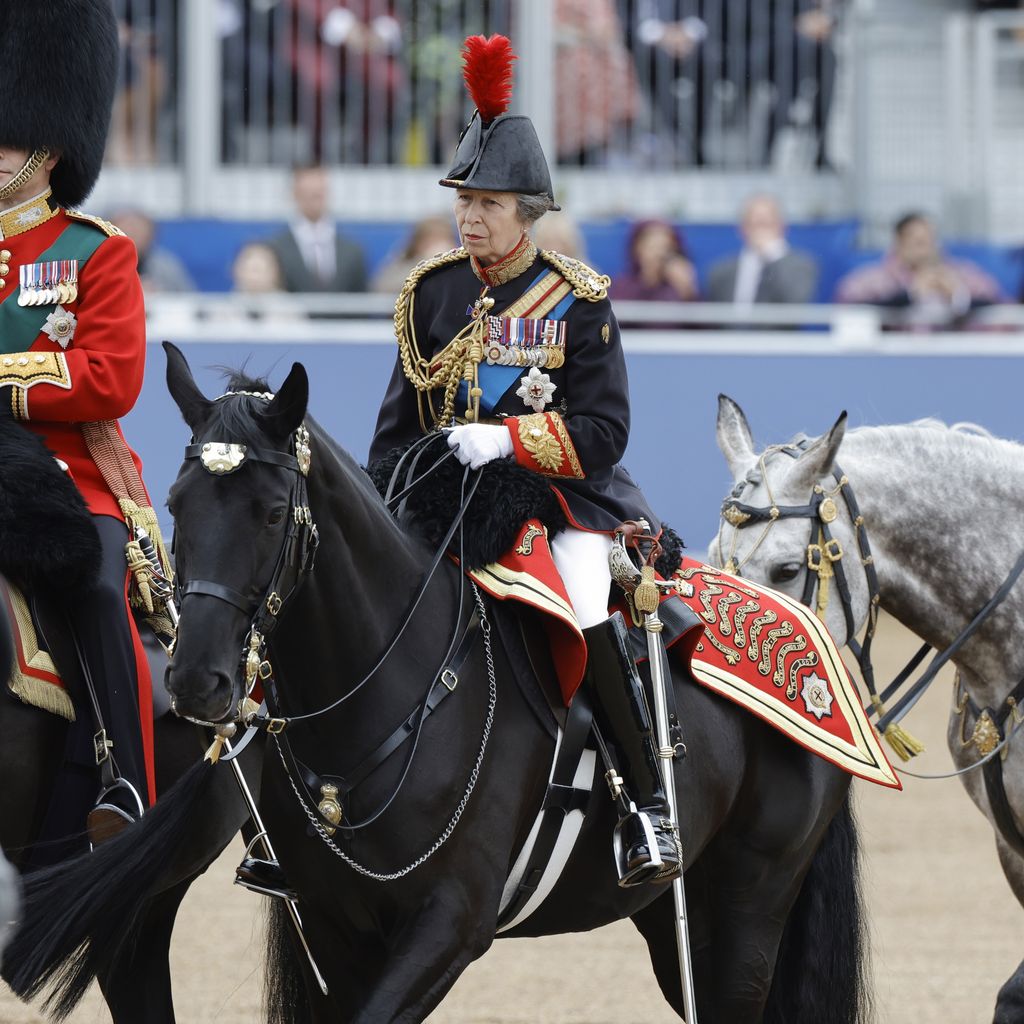Prinzessin Anne beim Trooping the Colour, Juni 2024