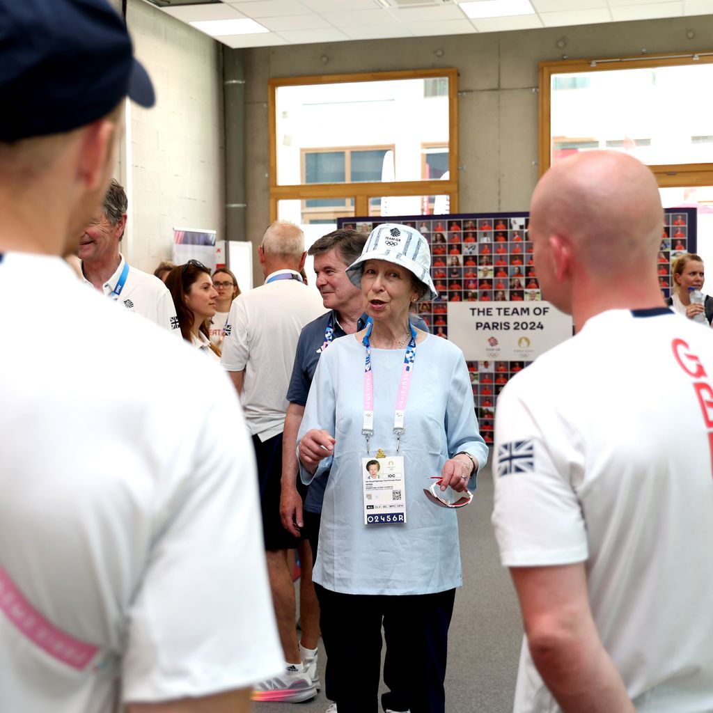 Prinzessin Anne zu Besuch beim Team Großbritannien bei den Olympischen Spielen 2024