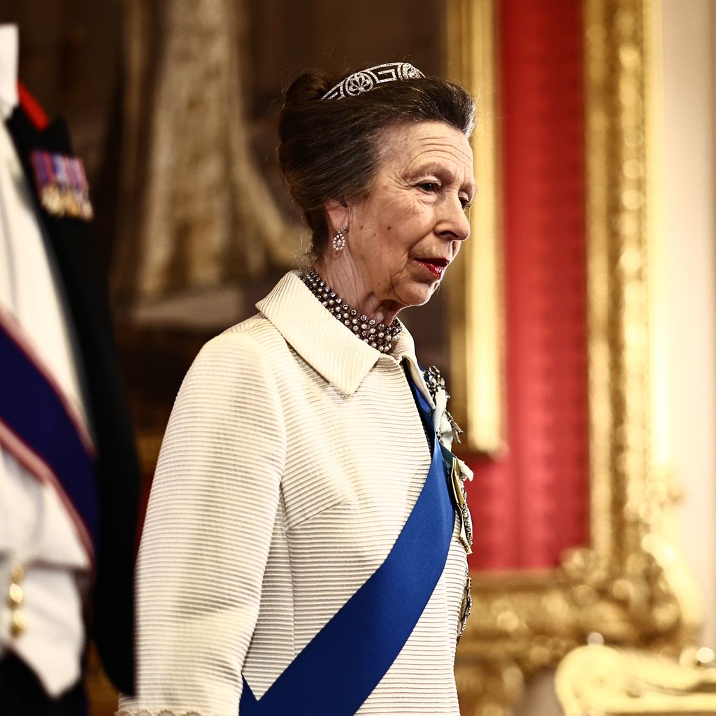 Prinzessin Anne bei einem Staatsbankett in St George’s Hall, Schloss Windsor, 18. März 2026