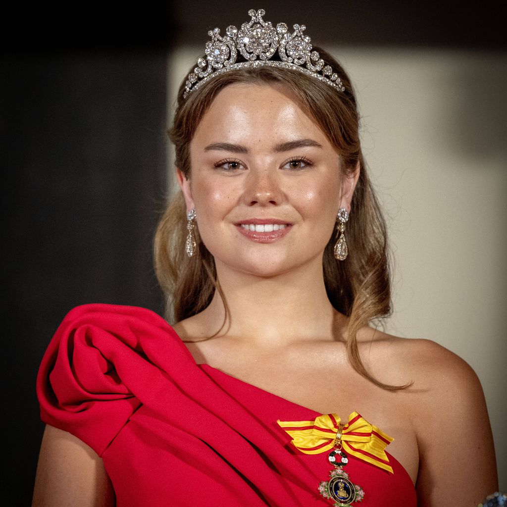 Prinzessin Ariane beim Staatsbankett im Paleis op de Dam in Amsterdam während des Staatsbesuchs in den Niederlanden