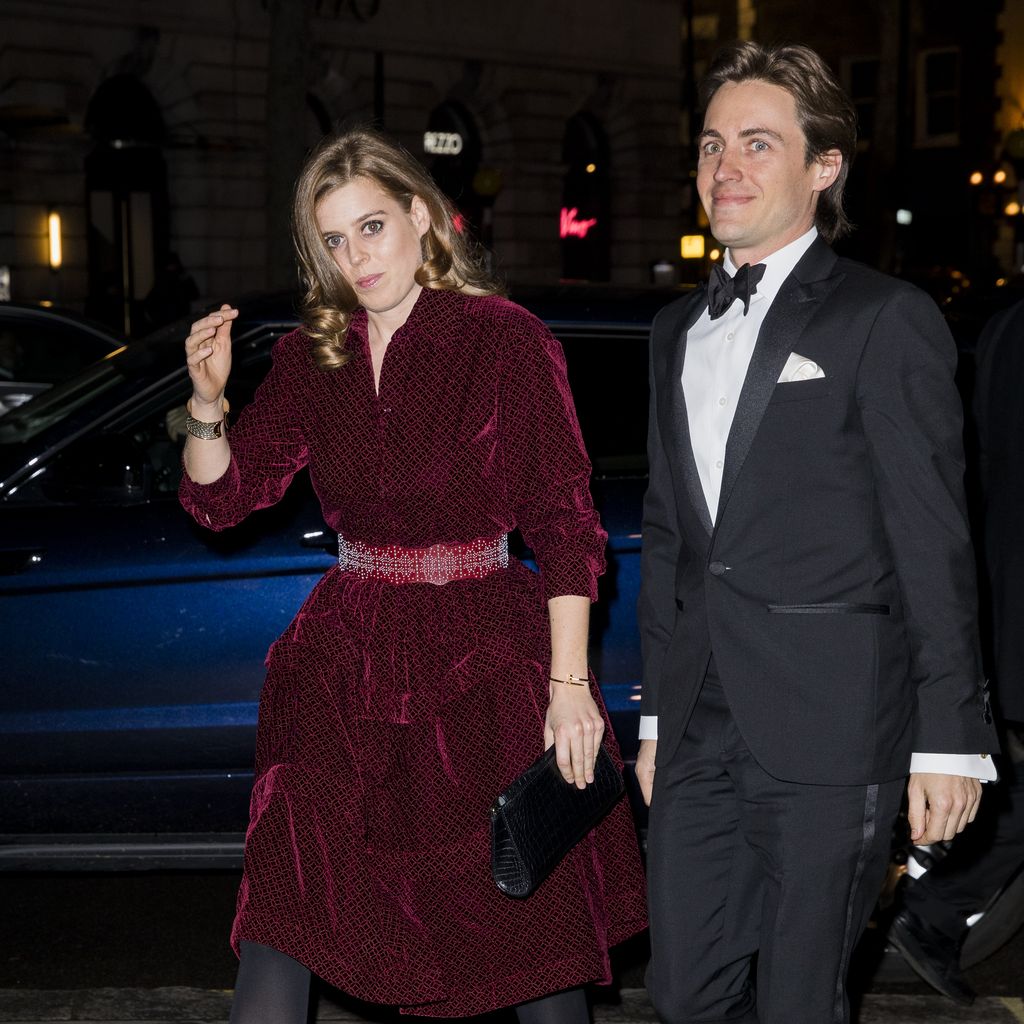 Prinzessin Beatrice mit Edoardo Mapelli Mozzi bei der Gala der National Portrait Gallery