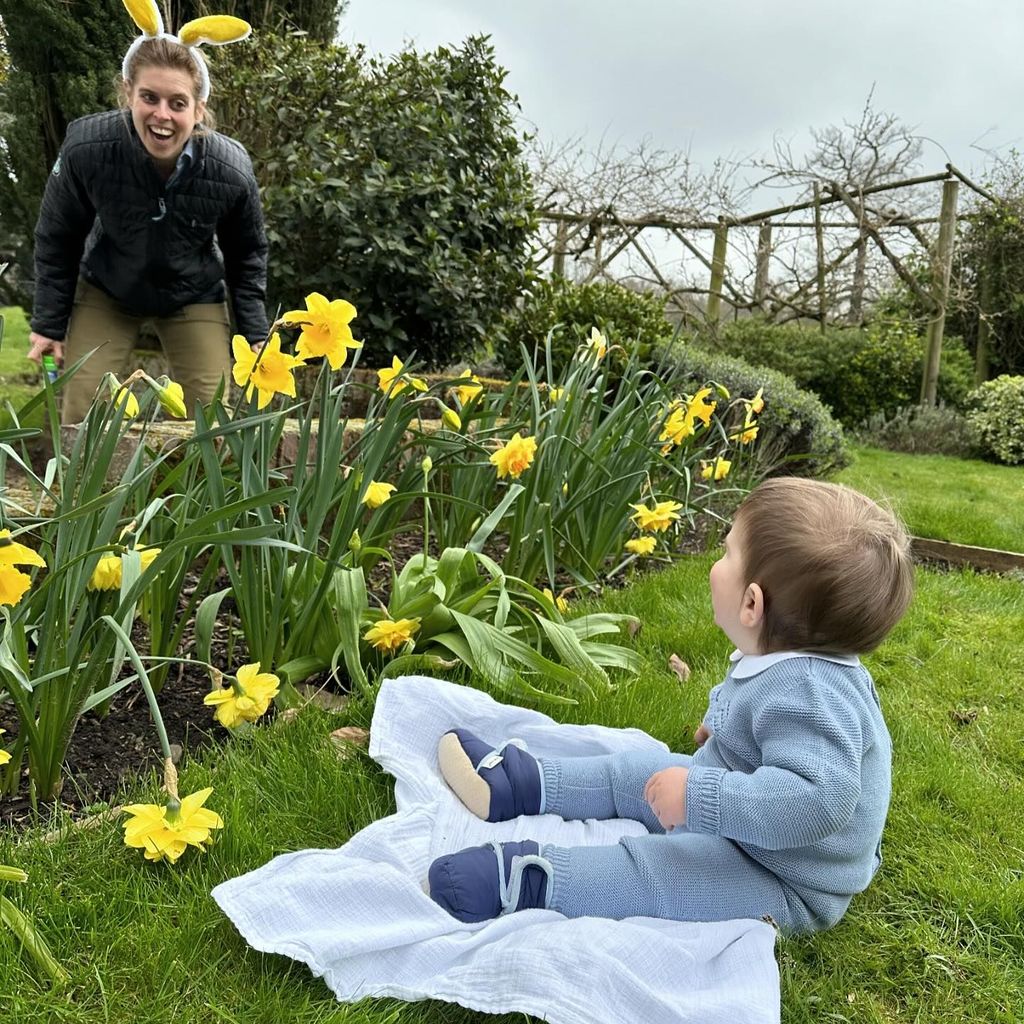 Prinzessin Beatrice mit ihrem Neffen