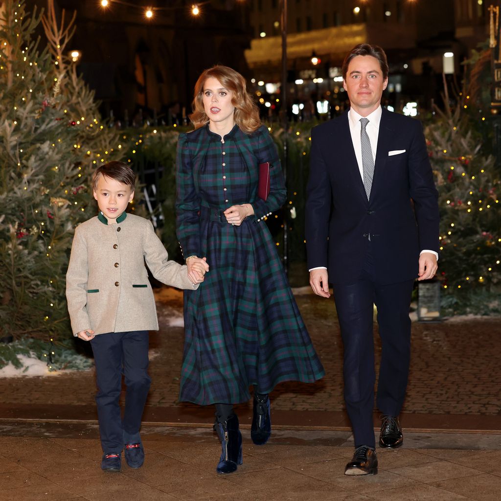 Prinzessin Beatrice und Edoardo Mapelli Mozzi mit Sohn Christopher Woolf