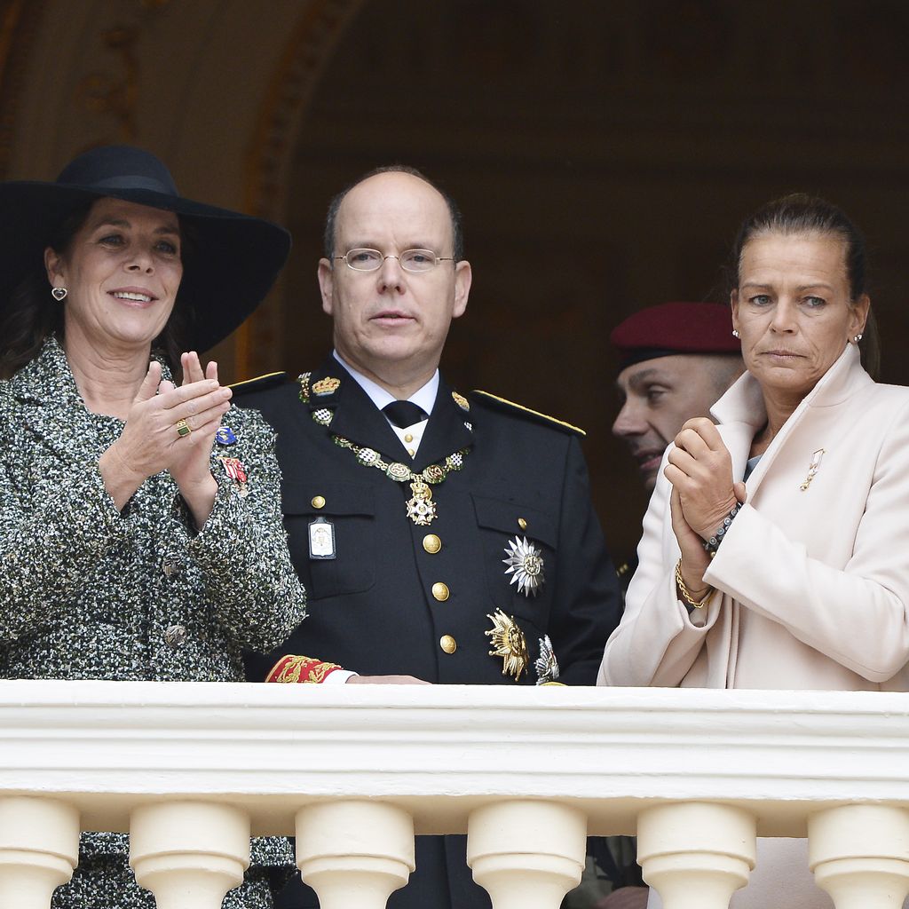 Prinzessin Caroline, Prinz Albert und Prinzessin Stéphanie von Monaco, monegassische Royals