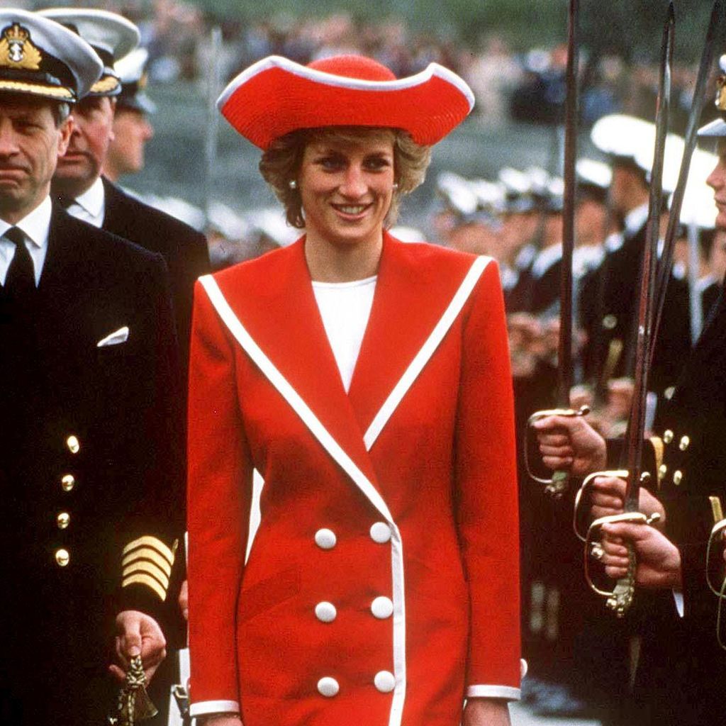 Prinzessin Diana im Jahr 1989 beim Besuch des Dartmouth Naval College
