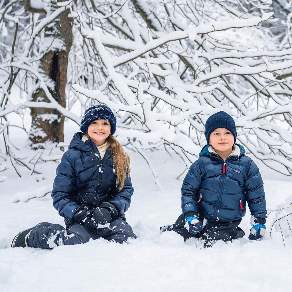 Prinzessin Estelle und Prinz Oscar von Schweden, März 2021
