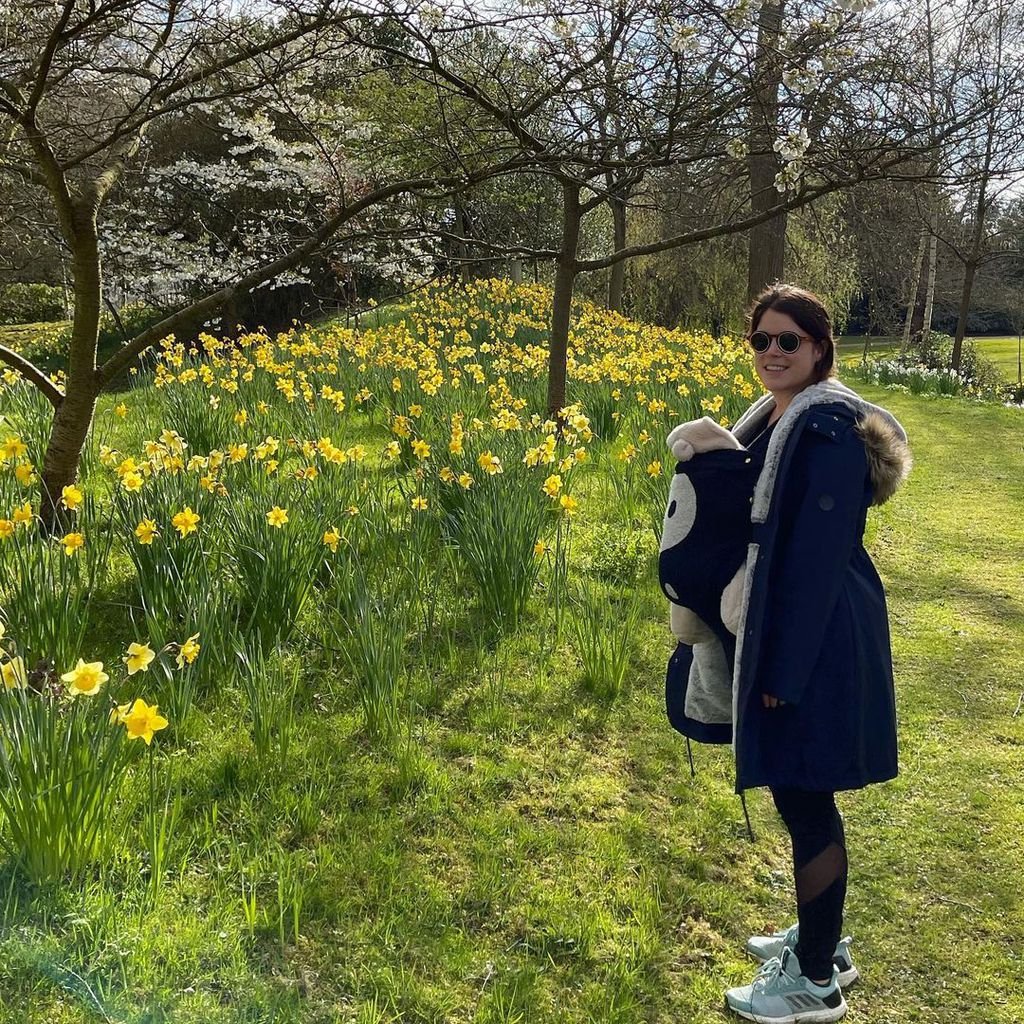 Prinzessin Eugenie mit ihrem Sohn August