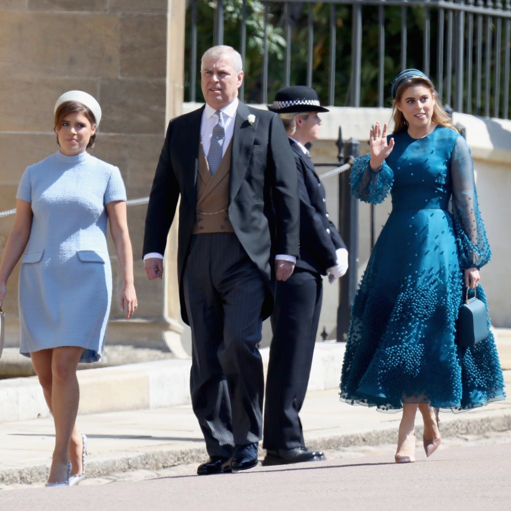 Prinzessin Eugenie, Prinz Andrew und Prinzessin Beatrice, Mai 2018