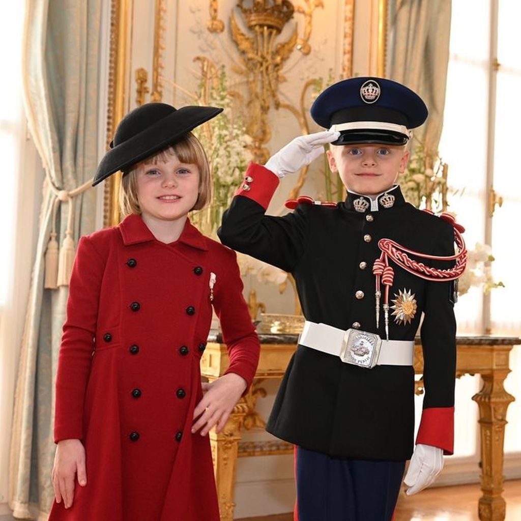 Prinzessin Gabriella und Prinz Jacques am Nationalfeiertag in Monaco im November 2022