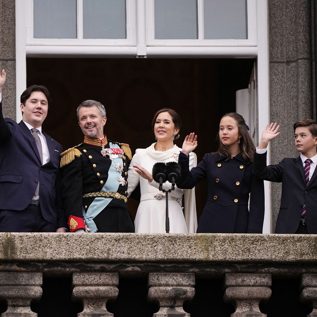 König Frederik und Königin Mary mit Isabella, Christian, Josephine und Vincent
