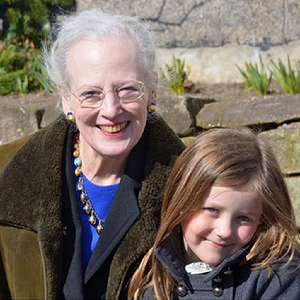 Königin Margrethe mit ihrer Enkelin Prinzessin Isabella