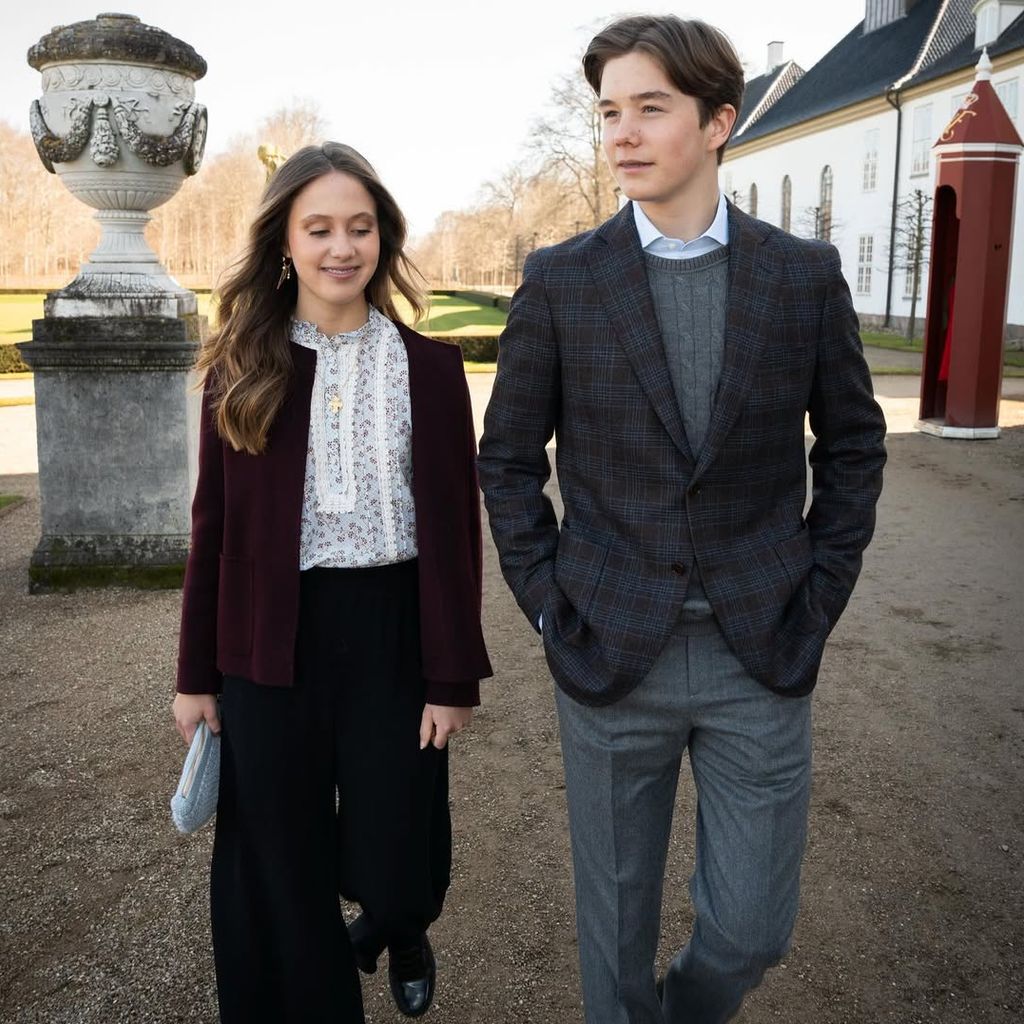 Prinzessin Josephine und Prinz Vincent anlässlich ihrer Konfirmation im März 2026
