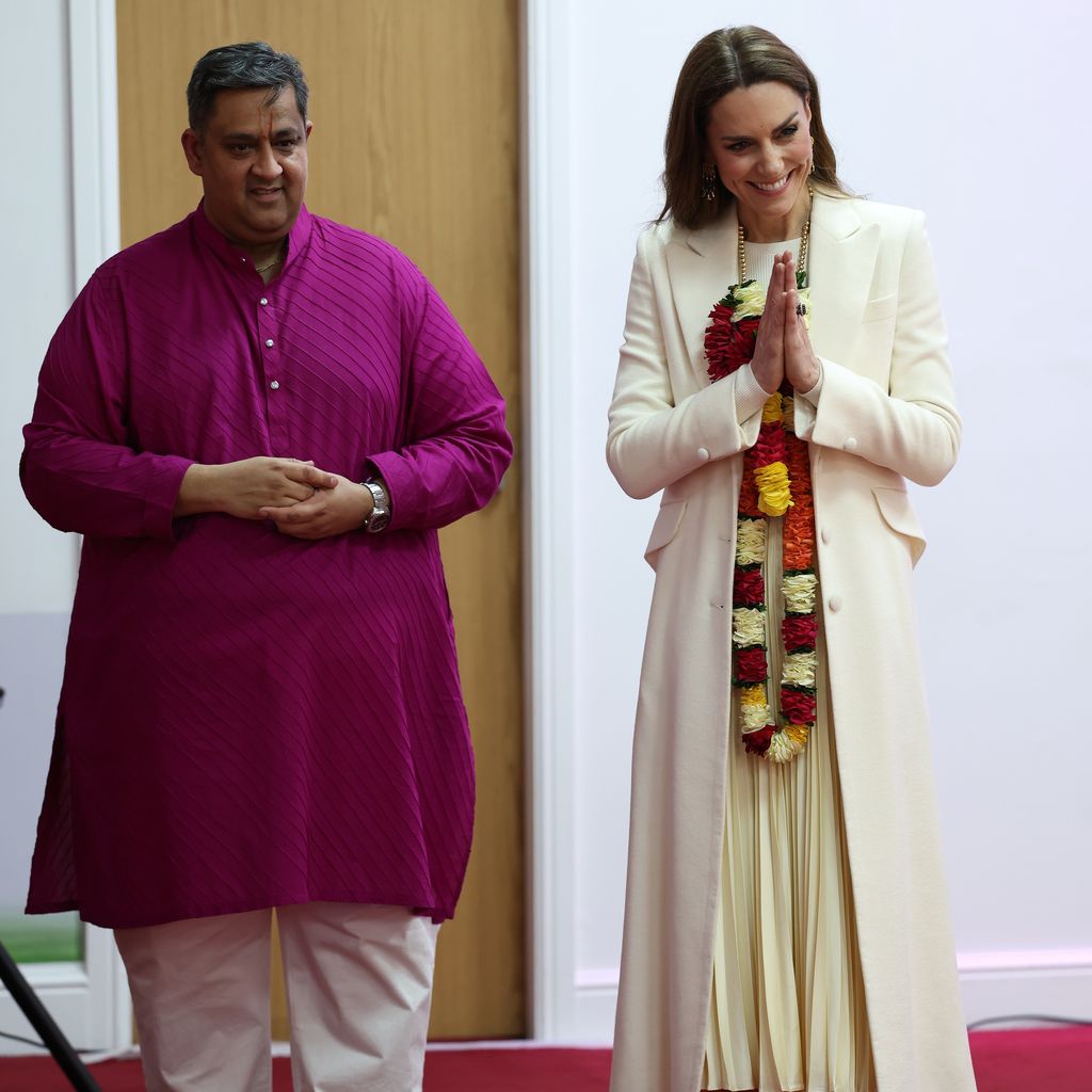 Prinzessin Kate besucht den Shreeji Dham Haveli Hindu-Tempel in Leicester nach dem Holi-Fest