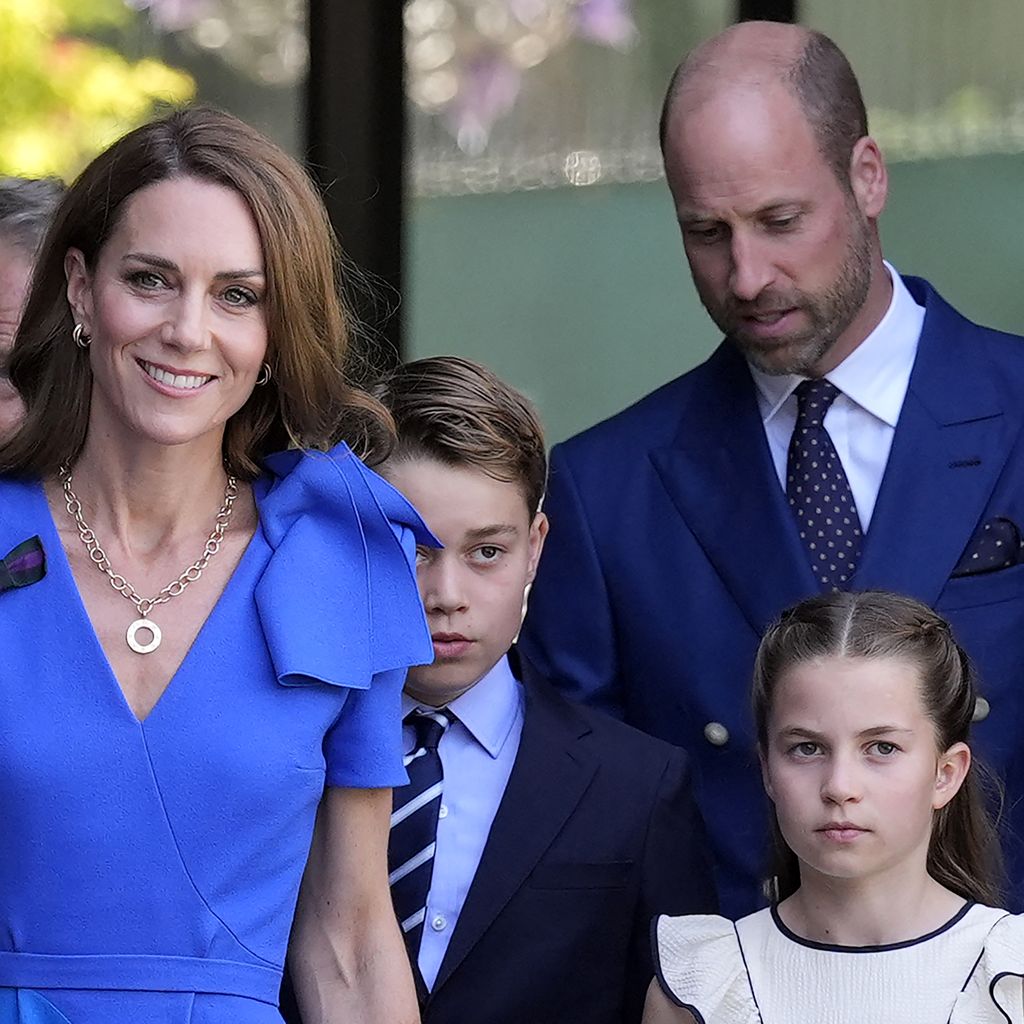 Prinzessin Kate, Prinz George, Prinz William und Prinzessin Charlotte, Juli 2025