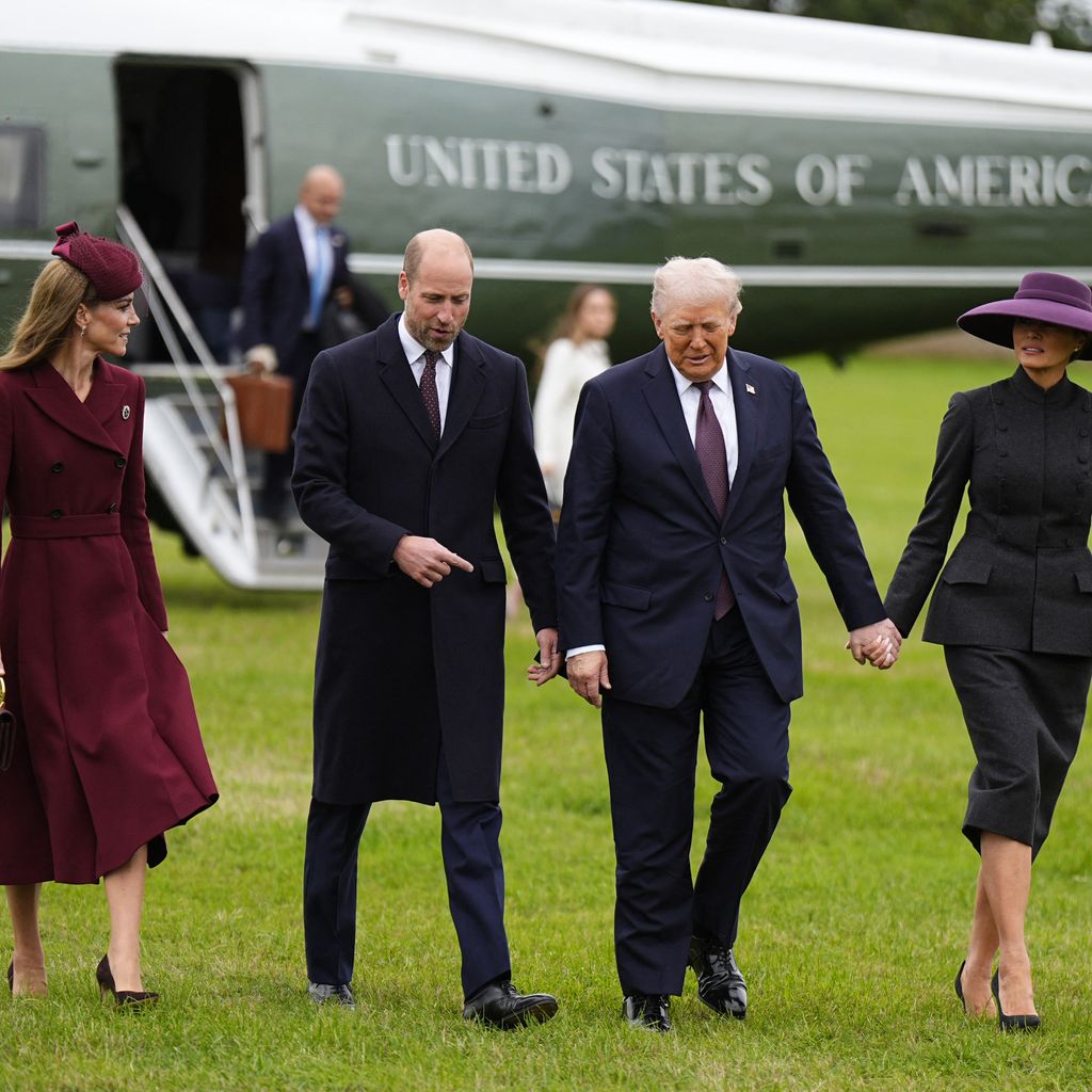 Prinzessin Kate, Prinz William, Donald Trump und Melania Trump, September 2025