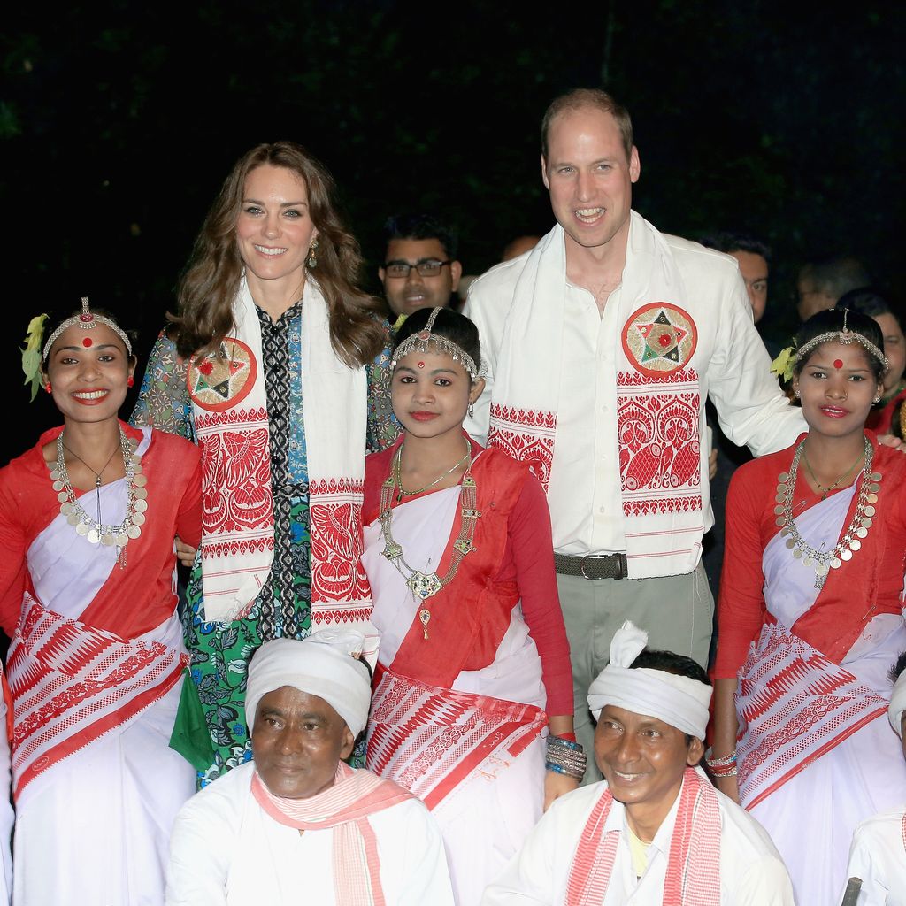 Prinzessin Kate und Prinz William bei einem Tanzfestival in Indien, 2016