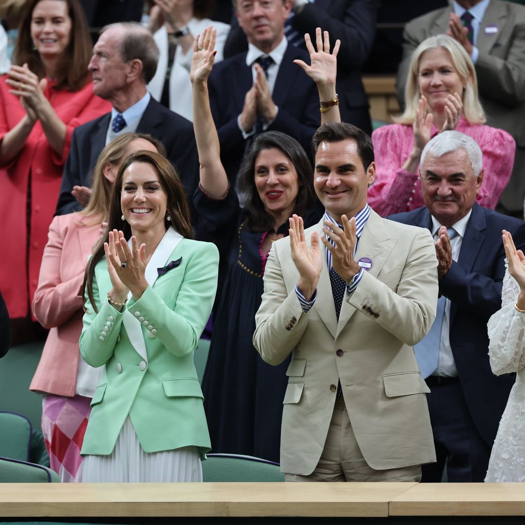 Prinzessin Kate und Roger Federer beim Wimbledon
